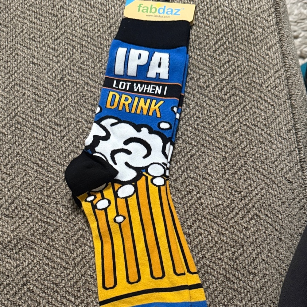 IPA Themed Socks - Black and Yellow